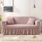 Elastic sofa cover-pink (305-360cm)