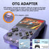 Blue Retro Portable Gaming Console with 64GB, 2 Memory Card-3D Games, HD Display, and Dual Joysticks