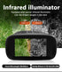 Green Digital Night Vision Binoculars - 3.0'' IPS Screen, 10X Optical Zoom, 2.5K Video Recording, Infrared for 300m Range