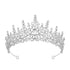 Luxury Full Rhinestone Bridal Tiara - Elegant Alloy Crown Hairband with 3A Grade Crystals  Silver