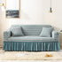 Elastic sofa cover-two-color blue (90-140cm)