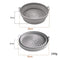 3D Round Air Fryer Silicone Liners - Food-Grade, Non-Stick, Reusable Basket Mats for Air Fryers, Ovens, and Microwaves 4 PCS Gray