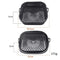 3D Square Air Fryer Silicone Liners - Food-Grade, Non-Stick, Reusable Basket Mats for Air Fryers, Ovens, and Microwaves 4 PCS Black