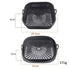 3D Square Air Fryer Silicone Liners - Food-Grade, Non-Stick, Reusable Basket Mats for Air Fryers, Ovens, and Microwaves 4 PCS Black