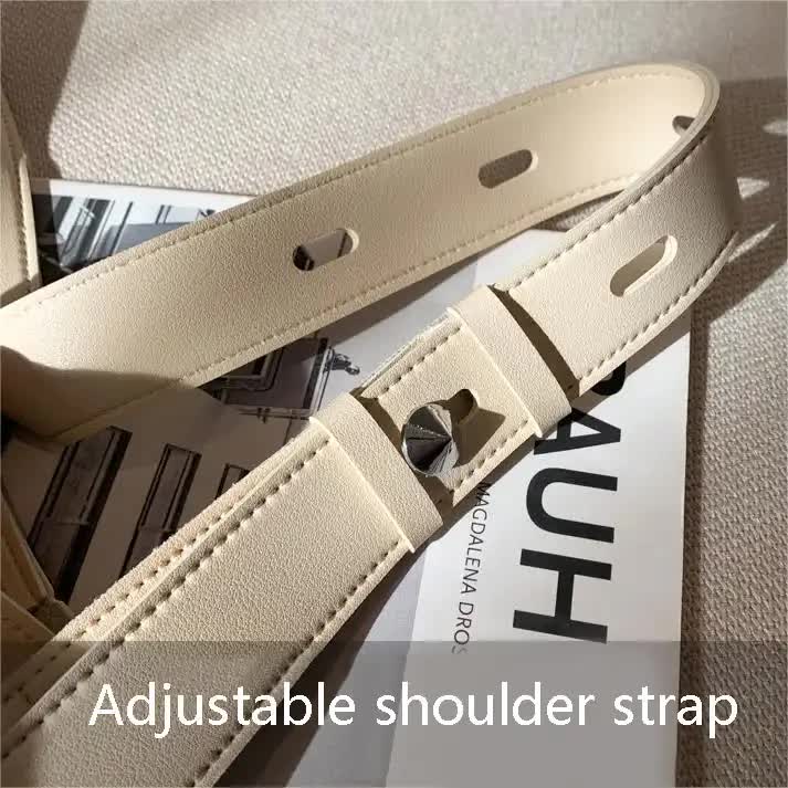 White 2-Piece Women's Bucket Bag Set - Vintage Large Capacity Shoulder Tote & Crossbody Bag Commuter Style