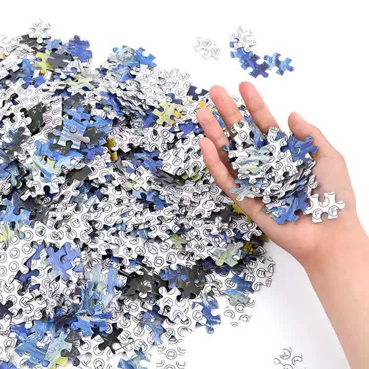 (2 PCS) 1000-Piece Qingming Shanghe Tu Jigsaw Puzzle - High Difficulty Stress-Relief  Toy