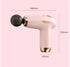 White Mini Portable Fascia Gun - 6-Speed Adjustable Muscle Massage Gun, Type-C Charging, 5W Power