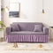 Elastic sofa cover-purple (235-300cm)