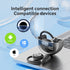 Green M80 Transparent OWS Over-Ear Bluetooth Earphones - Wireless, Clear Sound, Stylish Design