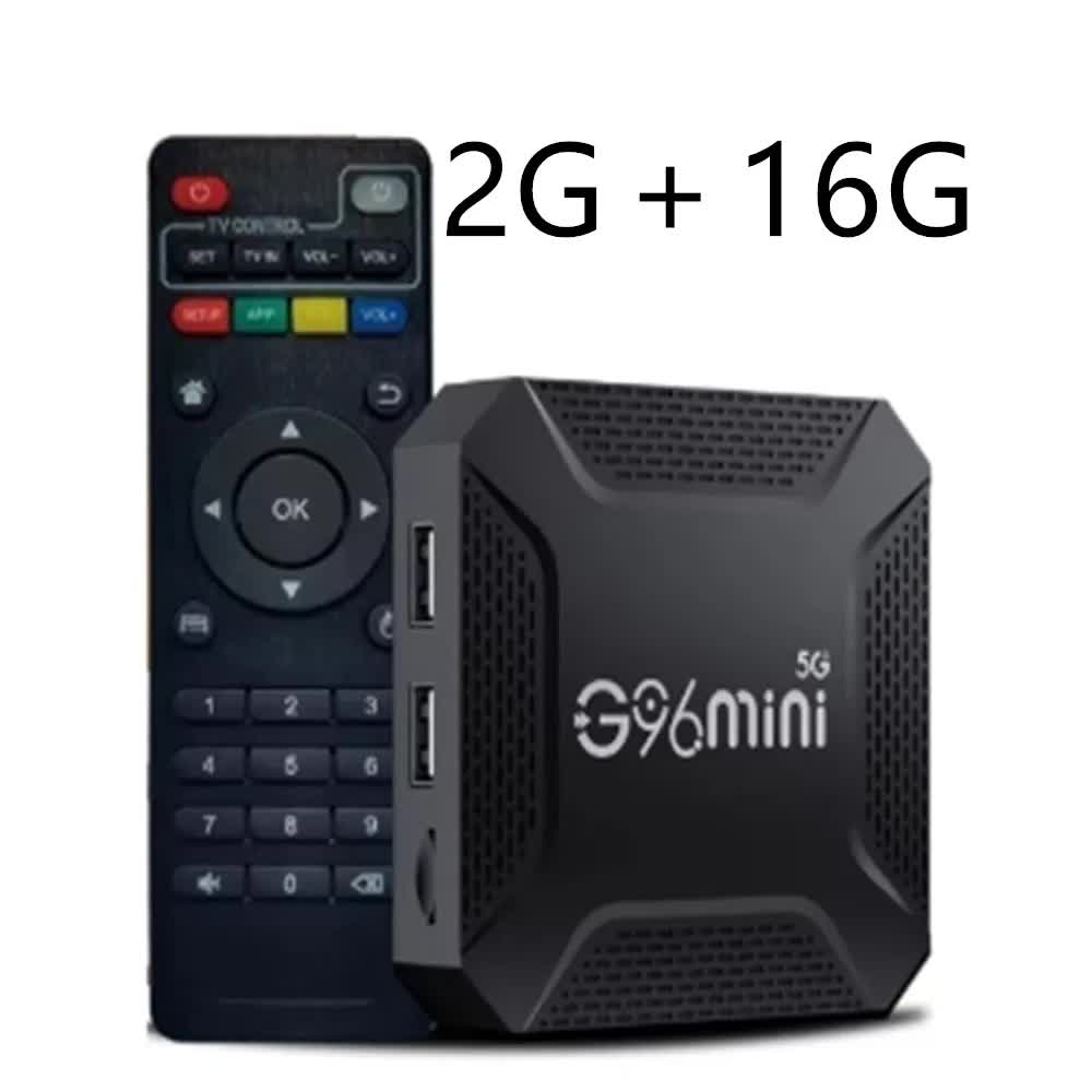 G96mini 5G Android TV Box - RK3228 Processor, 8K HD, Android 13.0, WiFi 5, Smart TV Box2G+16G