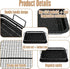 BBQ Square Non-Stick Stainless Steel Grill Basket - Silver Color, Small Size 30*22*5.5 cm, Ideal for Grilling Meat and Vegetables