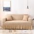 Elastic sofa cover-beige (235-300cm)