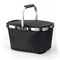 Black Portable Picnic Basket - Foldable Insulated Outdoor Shopping Basket, Meal Delivery & Takeout Carrier