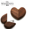Black Walnut Wood Heart-Shaped Ring Box - Elegant Engagement & Wedding Ring Holder, Jewelry Collector's Box