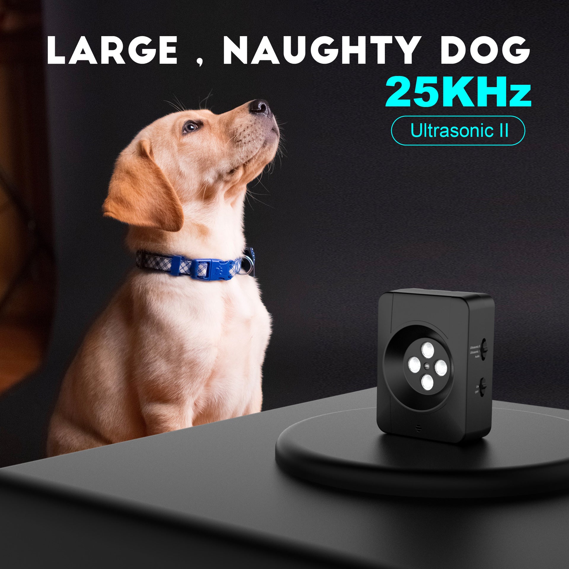 Ultrasonic Dog Bark Control Device  Smart Outdoor Anti-Bark and Dog Repellent Trainer