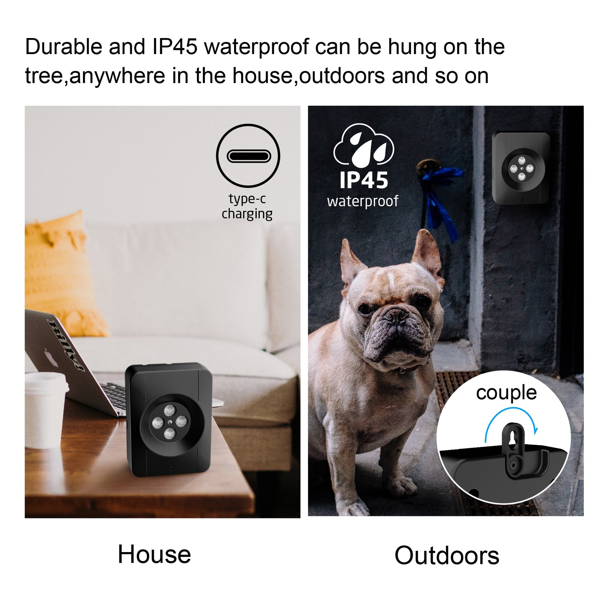 Ultrasonic Dog Bark Control Device  Smart Outdoor Anti-Bark and Dog Repellent Trainer
