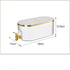 Cream White Refrigerator Cold Water Dispenser - 5.3L Fruit Tea Jug with Tap for Home Beverages
