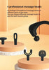 Electric Deep Tissue Massage Gun  Handheld Back and Muscle Relaxation Massager with Adjustable Speed and Attachments