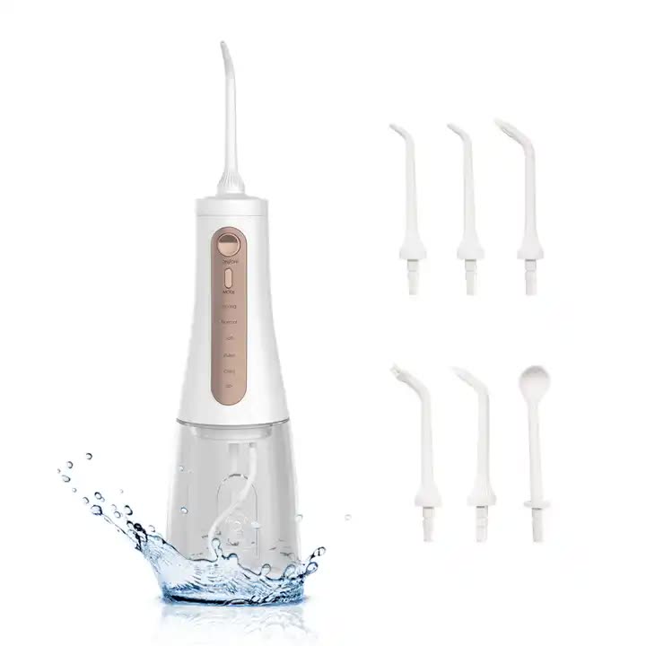 Black Portable Rechargeable Water Flosser â€“ Handheld Oral Irrigator for Teeth & Gums