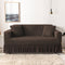 Elastic sofa cover coffee color  (90-140cm)