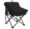 Black Outdoor Folding Camping Chair - Portable Lounge Chair, Lightweight Beach Chair, Fishing Stool, and Picnic Seat, Perfect for Outdoor Adventures