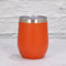 Orange 12oz Double-Wall Vacuum 304 Eggshell Cup -C Mini Portable Insulated U-Shaped Cup, Creative Small Beer Mug