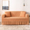 Elastic sofa cover orange (90-140cm)