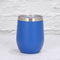 Dark Blue 12oz Double-Wall Vacuum 304 Eggshell Cup - Mini Portable Insulated U-Shaped Cup, Creative Small Beer Mug