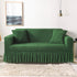 Elastic sofa cover green (90-140cm)