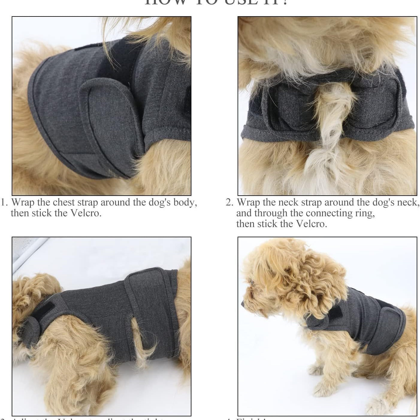 S Dog Vest Jacket - Warm, Soft, and Comfortable Dog Coat for Winter, Calming and Insulating Dog Apparel