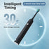 Black Electric Sonic Toothbrush - Rechargeable Adult Model with Sonic Vibration Technology for Deep Clean and Oral Care