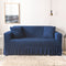 Elastic sofa cover blue (190-230cm)