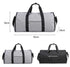 Black Multi-Functional Travel Duffel Bag with Suit Storage, Foldable Garment Bag for Business Trips