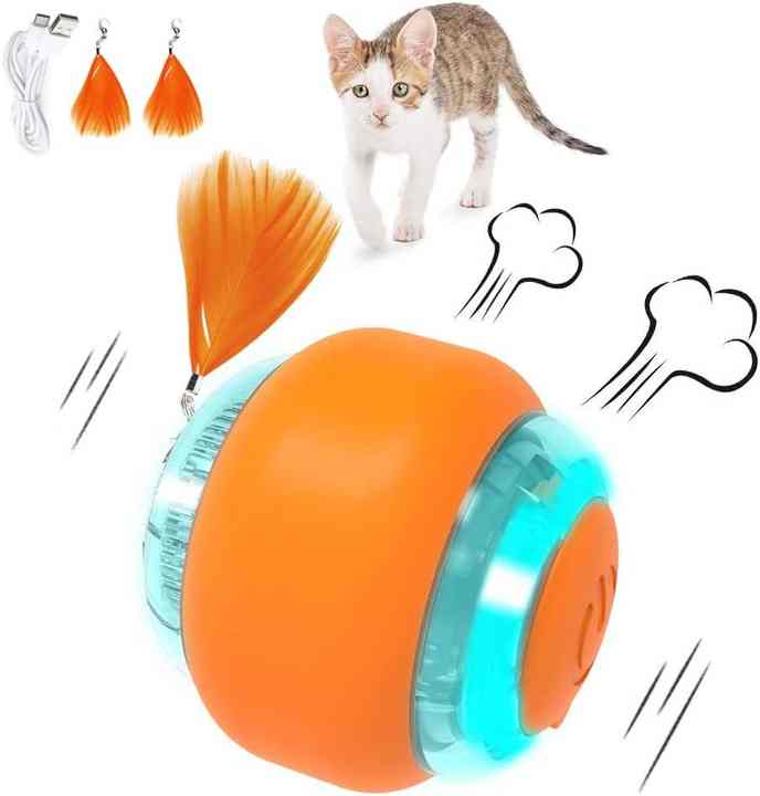 Interactive Electric Cat Toy Ball â€“ Rechargeable Smart Rolling Pet Ball