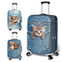 S 18-20 Inch Elastic Luggage Cover with Zipper, Travel Suitcase Protector, Scratch Resistant Luggage Cover