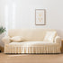 Elastic sofa cover, wax white (90-140cm)