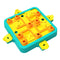 Blue Interactive Slow Feeder Puzzle Toy for Dogs - Durable Pet Food Dispenser Bowl