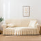 Elastic sofa cover wax white (235-300cm)