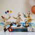 Vintage Circus Clown Figurines - Retro Balloon and Bicycle Ornaments