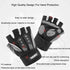 M White Fingerless Workout Gloves with Wrist Support â€“ Non-Slip, Breathable Gym Gloves for Weightlifting and Cycling