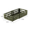 Green Foldable Industrial Storage Crates - Portable Outdoor Collapsible Storage Box for Home and Travel