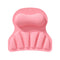 Pink Silicone Bath Pillow - Ergonomic Design with Suction Cups for Comfortable Bathtub Support