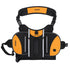 Orange Reflective Dog Saddle Harness with Storage Bags - Adjustable Pet Backpack for Outdoor Adventures