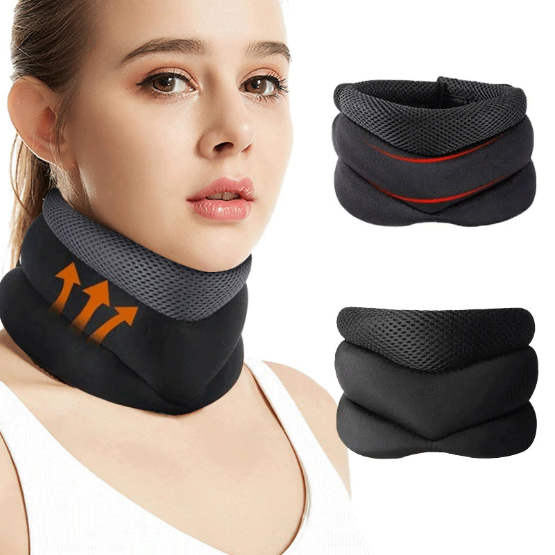 Adjustable Neck Brace with V-Shape Design  Cervical Spine Support for Pain Relief and Posture Correction