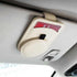 Red Multifunctional Car Sun Visor Glasses Clip with Card Holder - Compact and Convenient