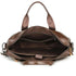 Coffee Brown Men's Genuine Leather Briefcase - Classic Business Messenger Bag