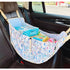 White Car Back Seat Organizer Hammock - Portable Storage Solution