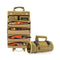 Khaki Portable Roll-Up Tool Organizer with Zippered Pockets