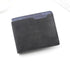 Black Men's Genuine Leather Bifold Wallet - Compact Design with Multiple Card Slots