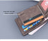 Black Men's Genuine Leather Bifold Wallet - Compact Design with Multiple Card Slots